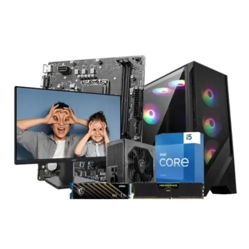 Intel Core i5 13th Gen PC with monitor