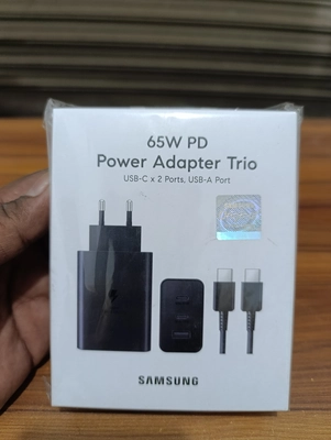 Samsung 65W PD Power Adapter with Dual USB-C & USB-A Port